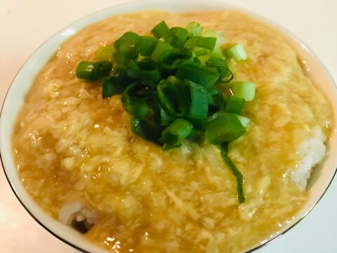 胃が疲れた時に！卵のあんかけ雑炊♫